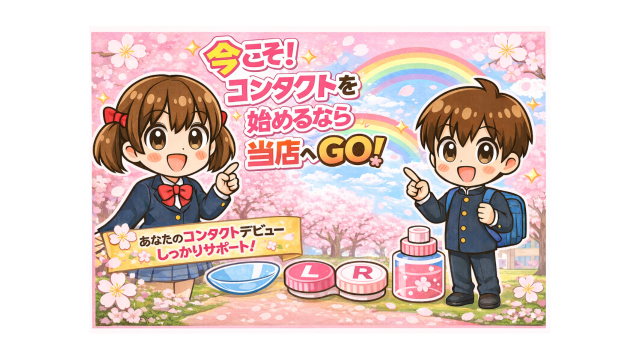春のコンタクトデビュー応援キャンペーン開催中